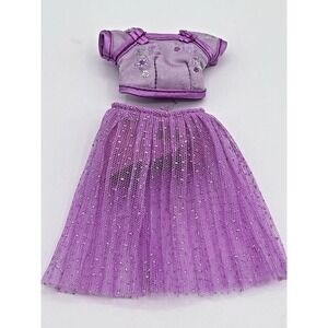 Rainbow High Lila Yamamoto Purple Skirt top Asian Style Doll Clothes MGA
